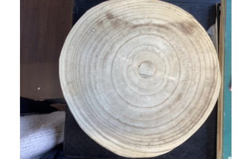 DESSOUS DE PLAT BOIS TOURNANT