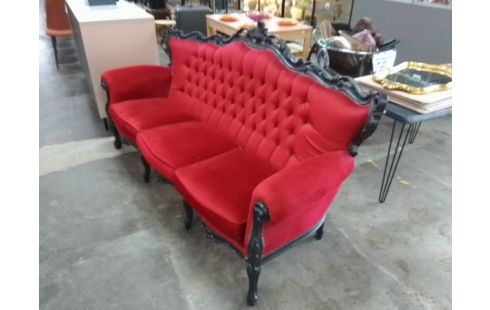 BANQUETTE CAPITONNE ROUGE