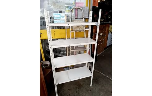 ETAGERE METAL BLANC