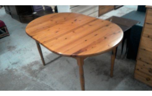 TABLE  BOIS  MASSIF  1 ALLONGE INTEGREE