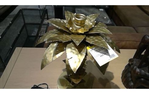 PAIRE DE LAMPES PALMIER DORÉ