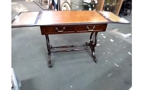 BUREAU STYLE ANGLAIS 2T PIEDS LYRES