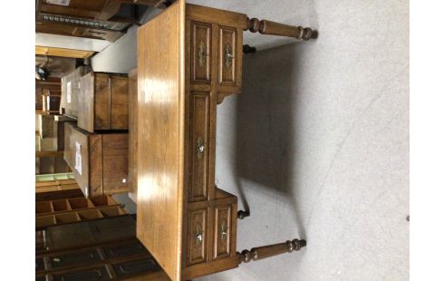 BUREAU CHENE 5 TIROIRS