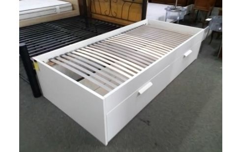 LIT IKEA 90X200 AVEC SOMMIER A LATTES ET 2T