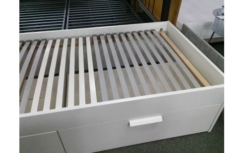 LIT IKEA 90X200 AVEC SOMMIER A LATTES ET 2T