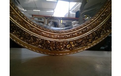 SPIEGEL OVAAL GOUDKL. BLOEMEN