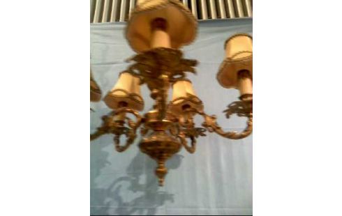 KRONLEUCHTER GOLDF. 5-LEUCHTEN VINTAGE