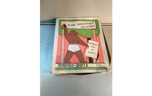 JEU ANCIEN PETITE BIBLIOTHÈQUE ELECTRIQUE 1940