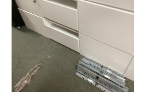 MEUBLE TV IKEA 180 PLAQUE VERRE TIROIR PRESSION CLE ET FIXATIONS