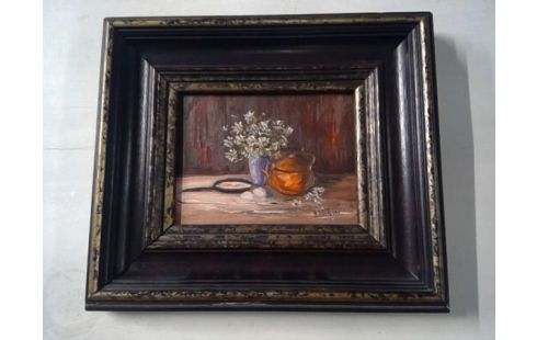 SCHILDERIJ STILLEVEN GESIGNEERD