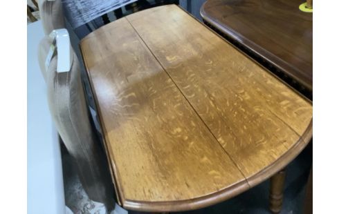 TABLE 2 ABATTANTS BOIS RUSTIQUE 3 ALLONGES 1 ABIMEE