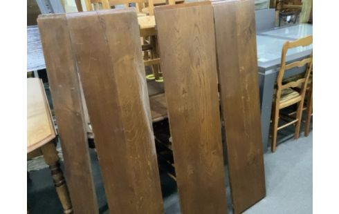 TABLE 2 ABATTANTS BOIS RUSTIQUE 3 ALLONGES 1 ABIMEE