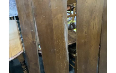 TABLE 2 ABATTANTS BOIS RUSTIQUE 3 ALLONGES 1 ABIMEE