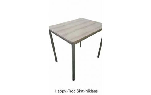 MESA DE COCINA LACADO GRIS METAL