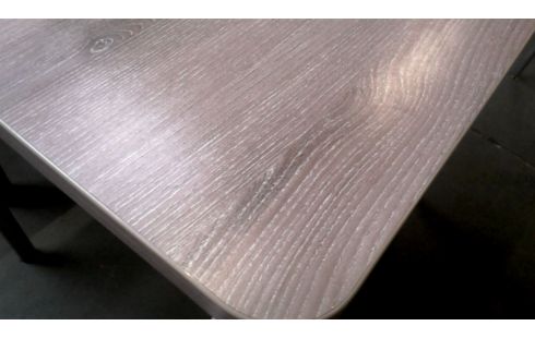 MESA DE COCINA LACADO GRIS METAL