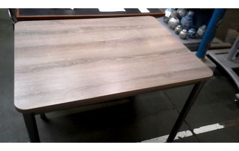 MESA DE COCINA LACADO GRIS METAL