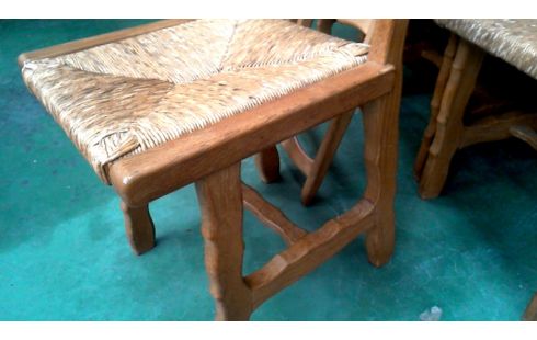 6 SILLAS ROBLE SILLA DE PAJA