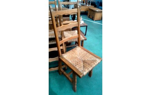 6 SILLAS ROBLE SILLA DE PAJA