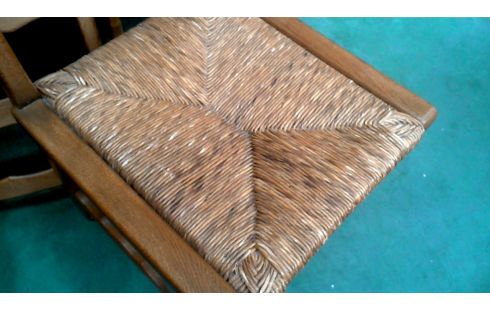 6 SILLAS ROBLE SILLA DE PAJA