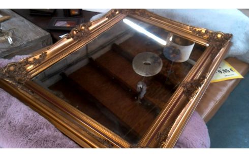 ESPEJO DORADO TEÑIDO