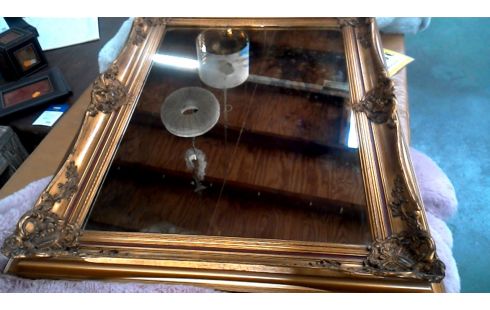 ESPEJO DORADO TEÑIDO