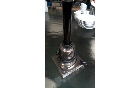 TAFELLAMP ZILVERKLEUR MESSING ZWART