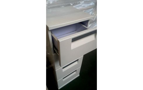 MEUBLE SALLE DE BAINS BLANCHE 4 TIROIRS