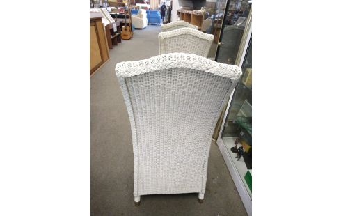 6 CHAISES VINCENT SHEPPARD ROTIN BLANC