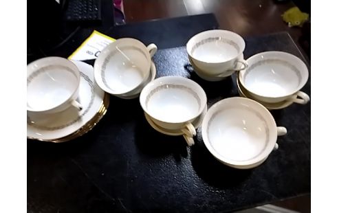 SERVICE A CAFE Liseret doré