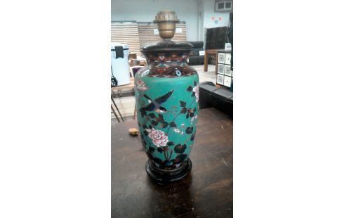 LAMPE  CLOISONNE