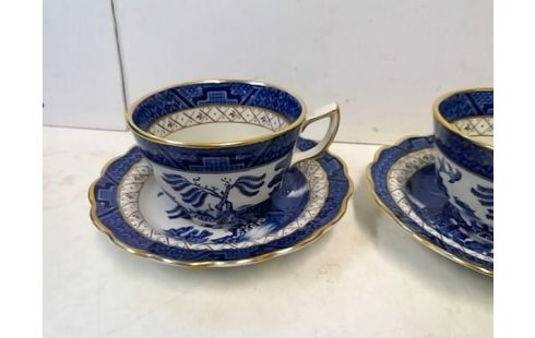 LOT DE 2 TASSES REALGLD WILLOW AVEC SOUCOUPE