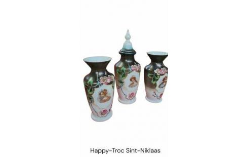 ACCESORIOS DE CHIMENEA, , JARRÓN CON TAPA, , OPALINA