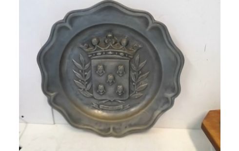ASSIETTE DECO ETAIN