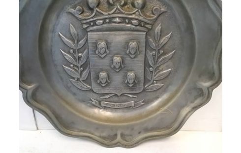ASSIETTE DECO ETAIN
