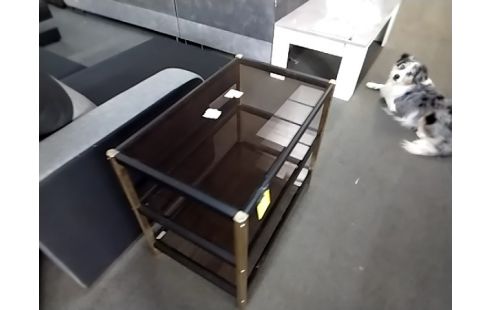 ETAGERE ANNEE 70 VERRE FUMÉ