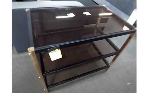 ETAGERE ANNEE 70 VERRE FUMÉ