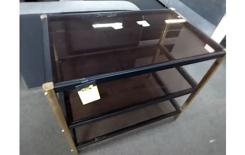 ETAGERE ANNEE 70 VERRE FUMÉ