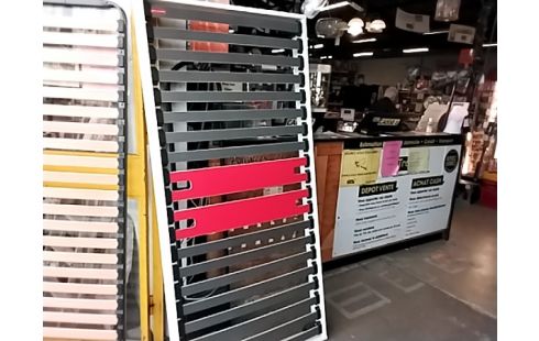 SOMMIER A LATTES CADRE BLAN 90×190CM