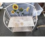 ETAGERE Pliante metal 2 niveaux tournesols