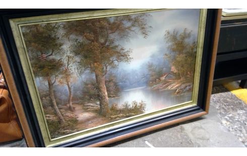 HUILE SUR TOILE  PAYSAGE