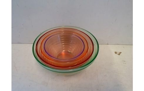 LOT DE 4 COUPELLES VERRES COLOREES