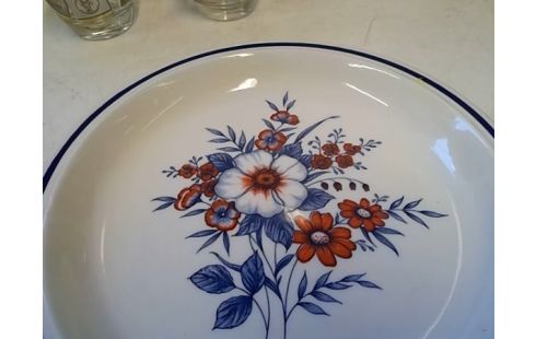 ASSIETTE DECO ALPINE ROSE