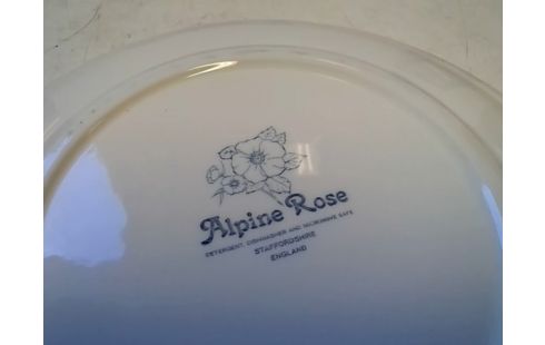 ASSIETTE DECO ALPINE ROSE