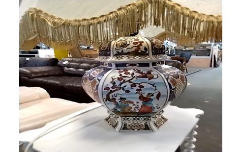 LAMPE Céramique pied style chinois