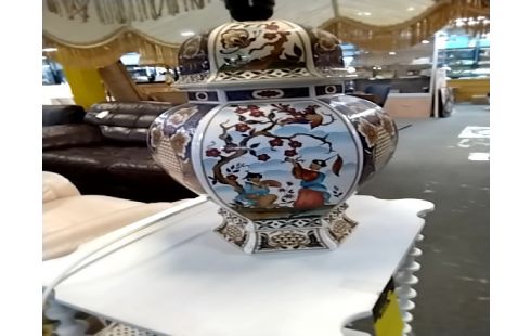 LAMPE Céramique pied style chinois