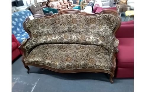 BANQUETTE Style lxv ancienne bois tissu