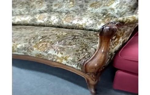 BANQUETTE Style lxv ancienne bois tissu