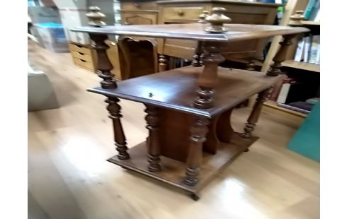 SELLETTE Ancienne range livres sur roulettes