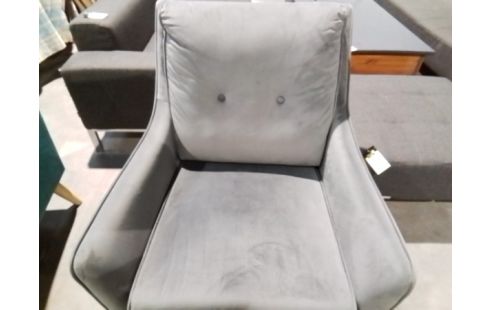 FAUTEUIL RELAX PIED BOIS VELOUR