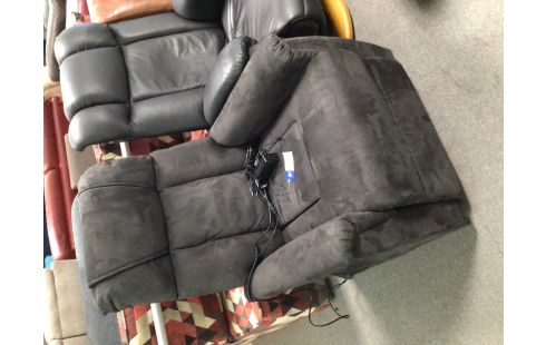 FAUTEUIL RELAX ELECTRIQUE LIFT TISSU NOIR